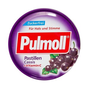 Kẹo ngậm ho Pulmoll Pastillen Cassis + Vitamin C (50g/hộp)